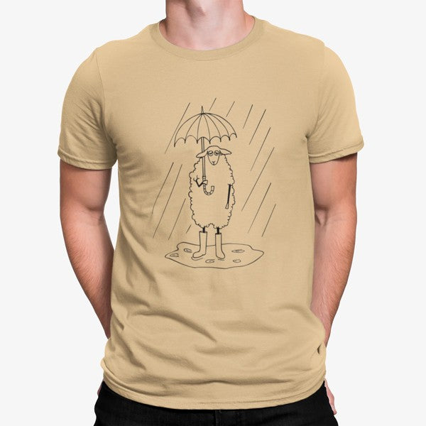 Camiseta Oveja Paraguas Lluvia