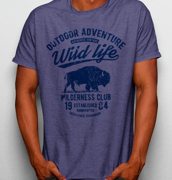 Camiseta Vida Selvaje Bufalo Aventura