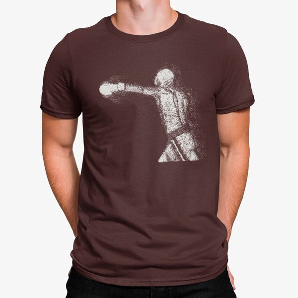 Camiseta Boxer Luchando Minimalista