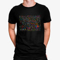 Camiseta Matemáticas Alfabeto Colorido