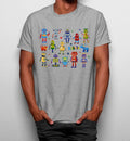 Camiseta Robot Animados Coloridos