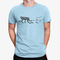 Camiseta Robot Perseguido Por Hombres De Las Cavernas