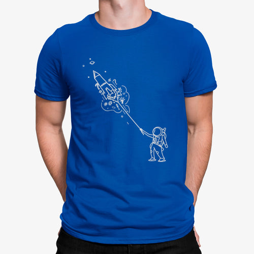 Camiseta Astronauta Con Globo Gran Cohete