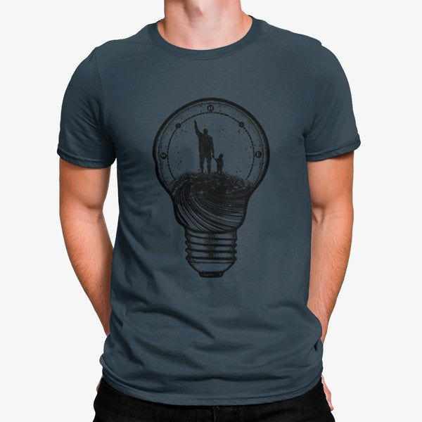 Camiseta Espacio Bombilla Hombre Nino
