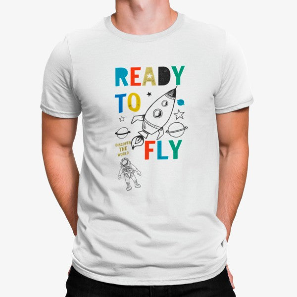 Camiseta Espacio Listo Para Volar