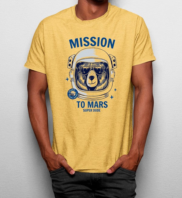 Camiseta Misión A Marte Oso Astronauta