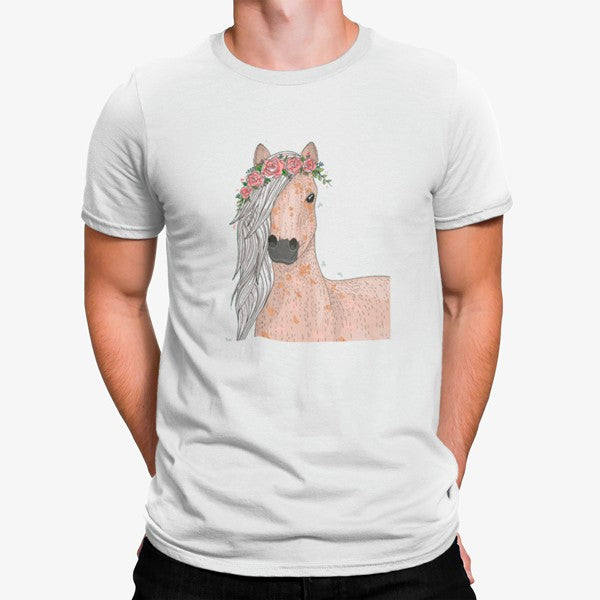 Camiseta Caballo con Corona de Flores
