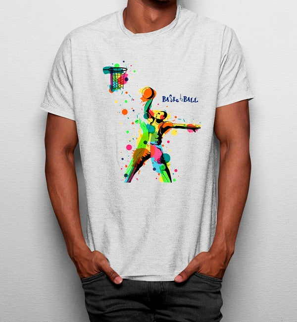 Camiseta Baloncesto Artístico Colorido