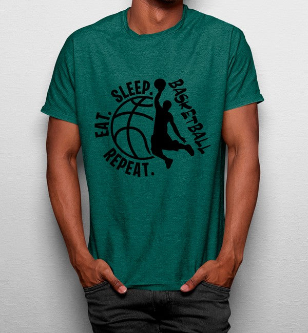 Camiseta Baloncesto Comer Dormir Repetir