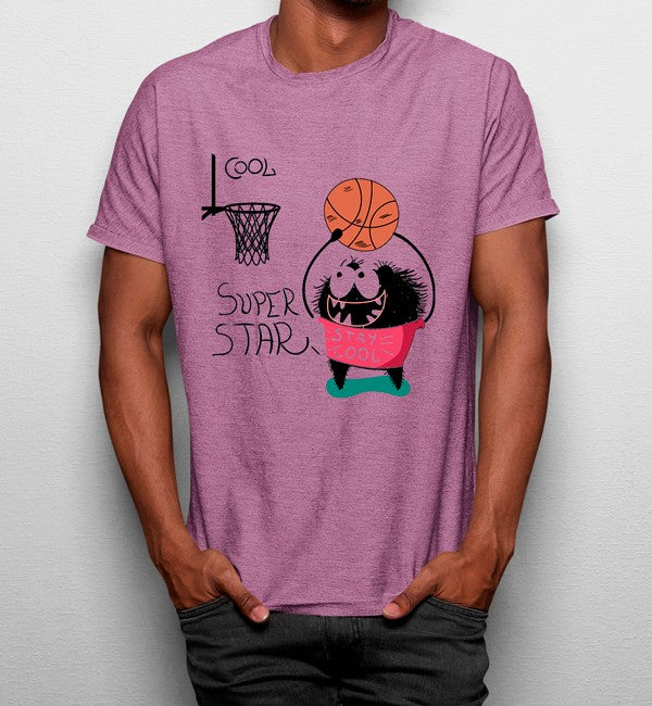 Camiseta Baloncesto Super Star Dibujo