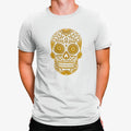 Camiseta Calavera Dorada