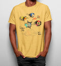 Camiseta Balón De Fútbol Colorido Divertido