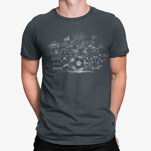 Camiseta Balón De Fútbol Dibujos