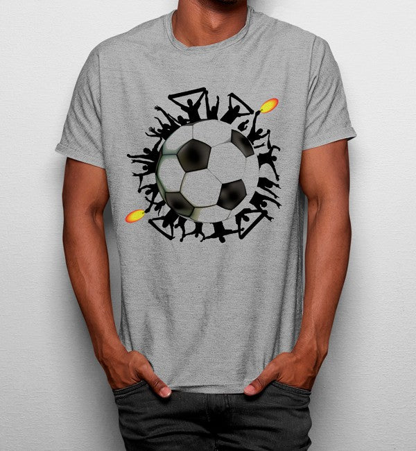 Camiseta Los Aficionados Al Fútbol Balón