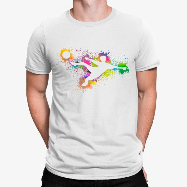 Camiseta Jugador Pateando La Balón Divertido