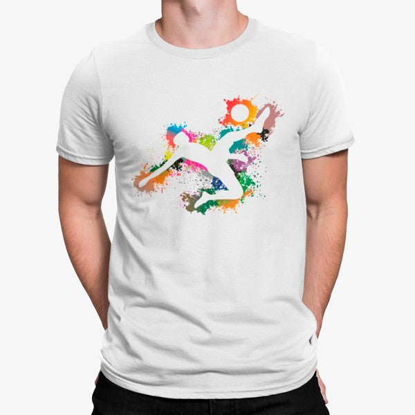 Camiseta Jugador Pateando La Balón Colorido Divertido