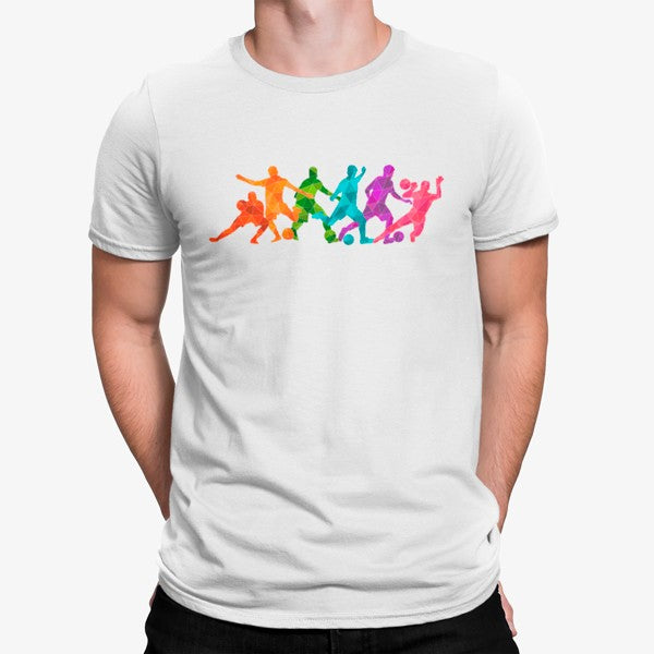 Camiseta Jugadores De Fútbol Coloridos
