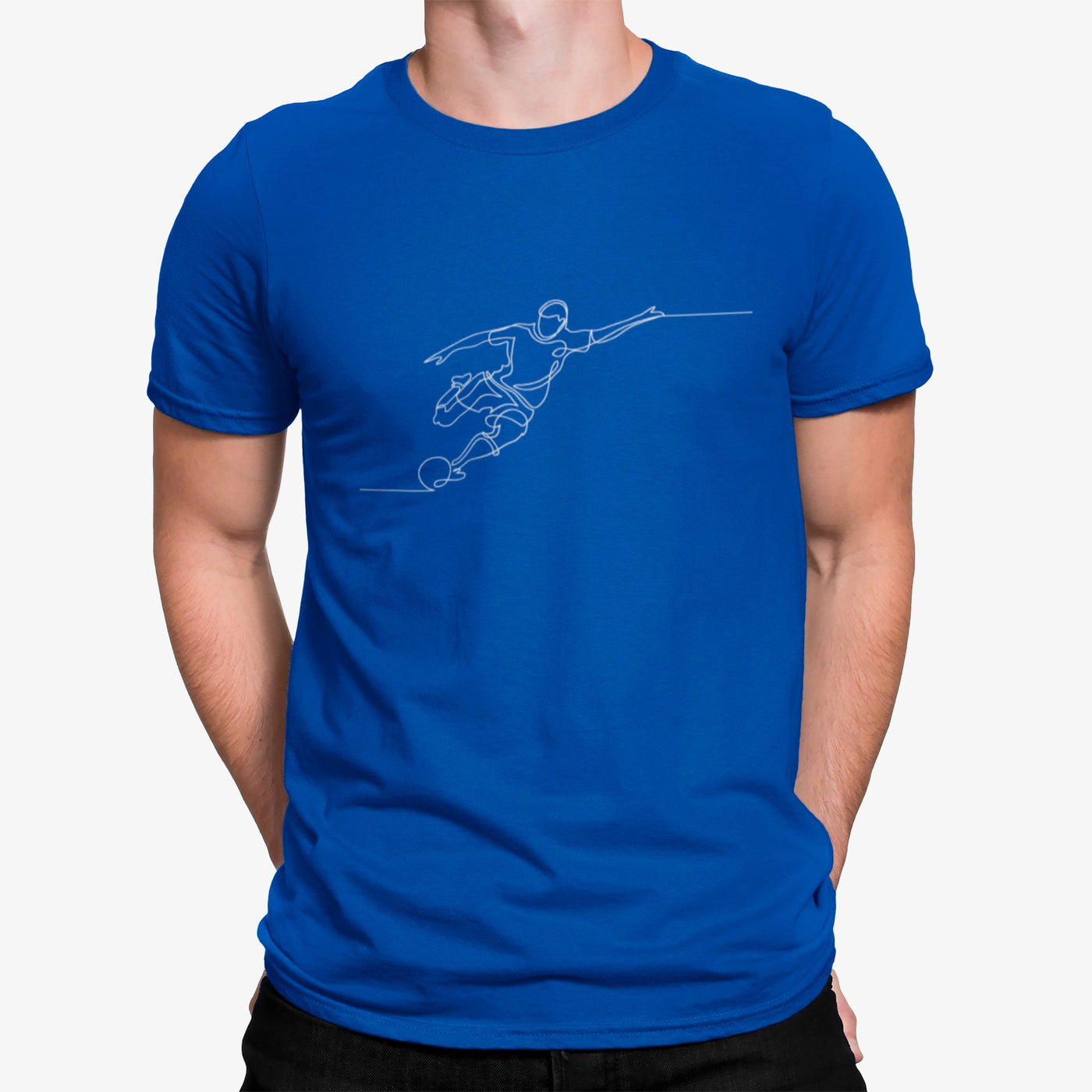 Camiseta Jugador De Fútbol Lineas