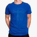 Camiseta Hombre Vitrúvio Minimalista Geométrico