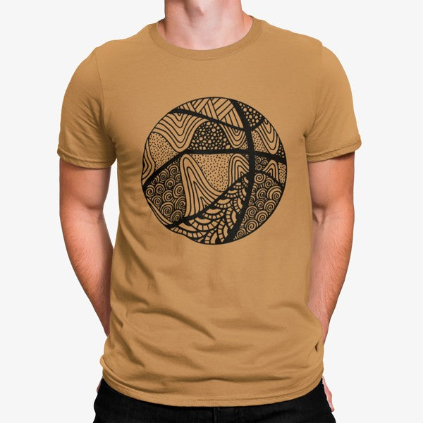 Camiseta Balón De Baloncesto Geometrico