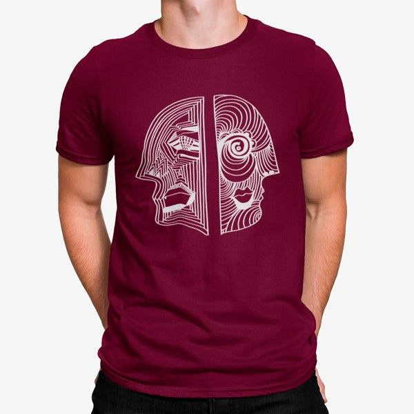 Camiseta Cara Artística Divertido Geométrico
