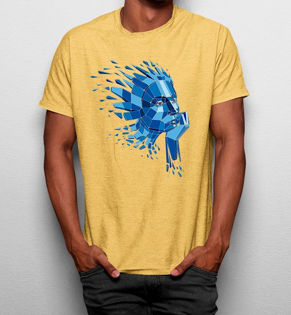 Camiseta Cara Artística Geométrico