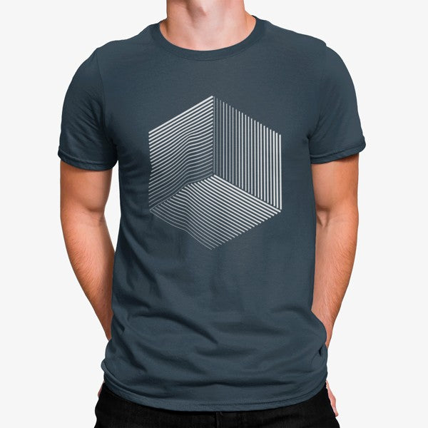Camiseta Cubo Lineas Geometrico