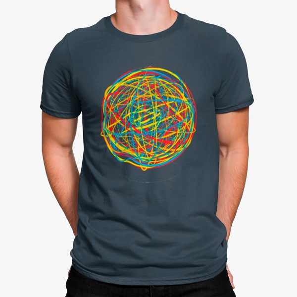 Camiseta Circulos Artístico Coloridos