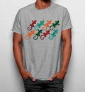 Camiseta Lagartos Dibujo Coloridos Divertidos