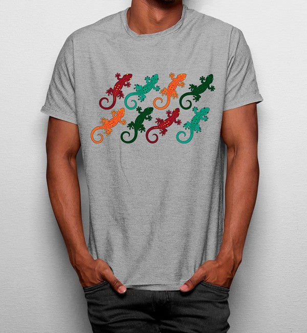 Camiseta Lagartos Dibujo Coloridos Divertidos