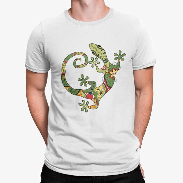 Camiseta Lagarto Colorido Flores
