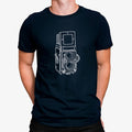 Camiseta Cámara Dibujo Lineas Minimalista