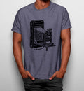 Camiseta Cámara Dibujo Vintage