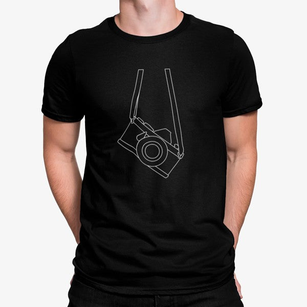 Camiseta Cámara Minimalista Líneas