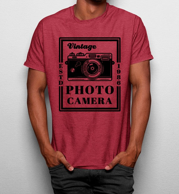 Camiseta Cámara Vintage Photo