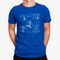 Camiseta Dibujo Cámara Líneas