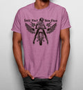 Camiseta Mujer En Moto Con Alas