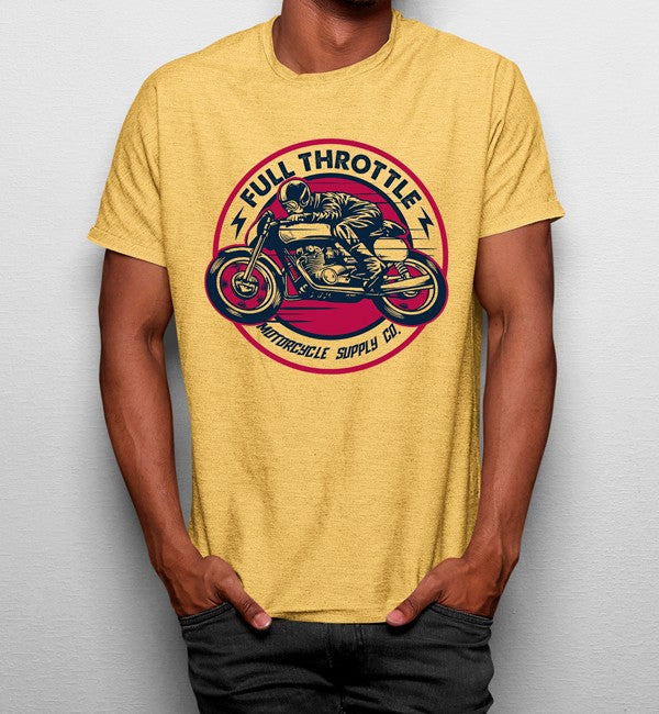 Camiseta Hombre En Moto Rápido