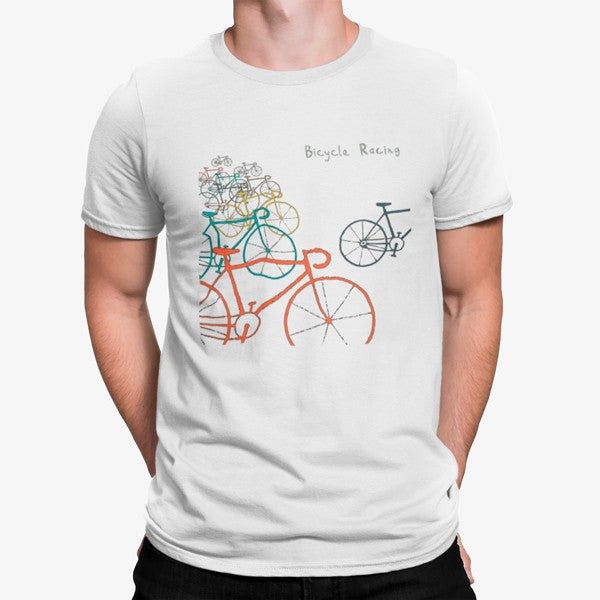 Camiseta Bicicletas Coloridas Dibujo