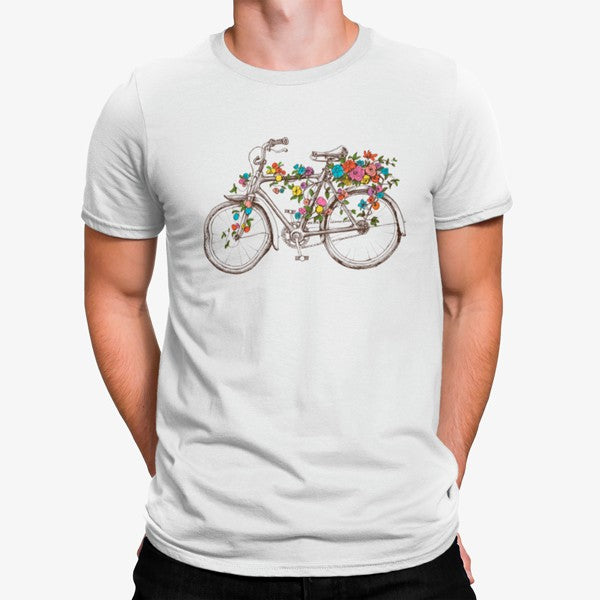 Camiseta Bici Flores Colorido