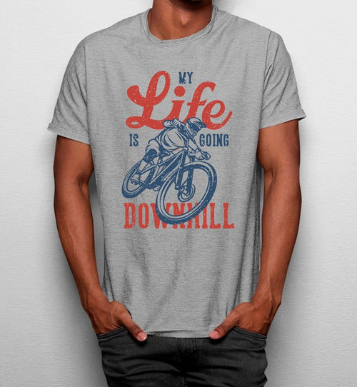 Camiseta Bici My Life Is Going Downhill