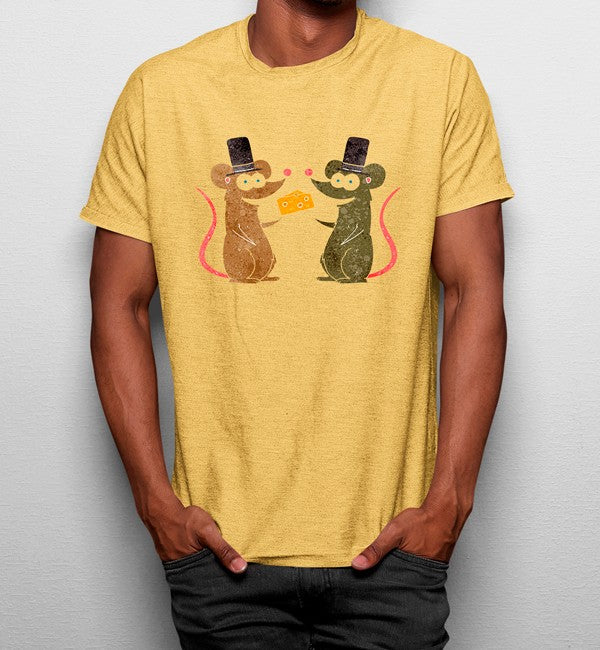 Camiseta Ratones comiendo Queso
