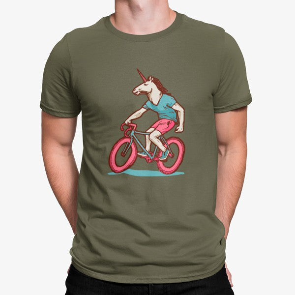 Camiseta Unicornio En Bicicleta