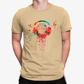 Camiseta Auriculares Cerebro Colorido