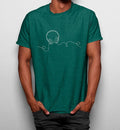 Camiseta Auriculares Minimalista Líneas