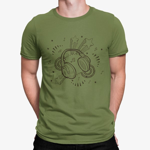 Camiseta Dibujo Auriculares