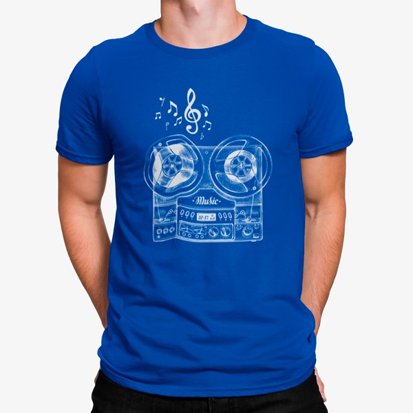 Camiseta Dibujo Radio Música