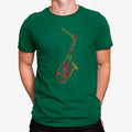 Camiseta Dibujo Saxofón Colorido