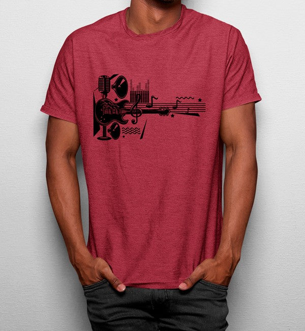 Camiseta Guitarra Micrófono