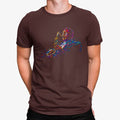 Camiseta Hombre Con Saxofón Artístico Colorido
